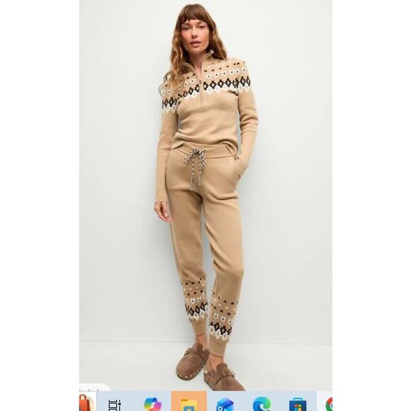 Veronica Beard The Upside Fairbanks JoJo Knit Jogger Pants XS NWT 278 Khaki - Picture 5 of 7